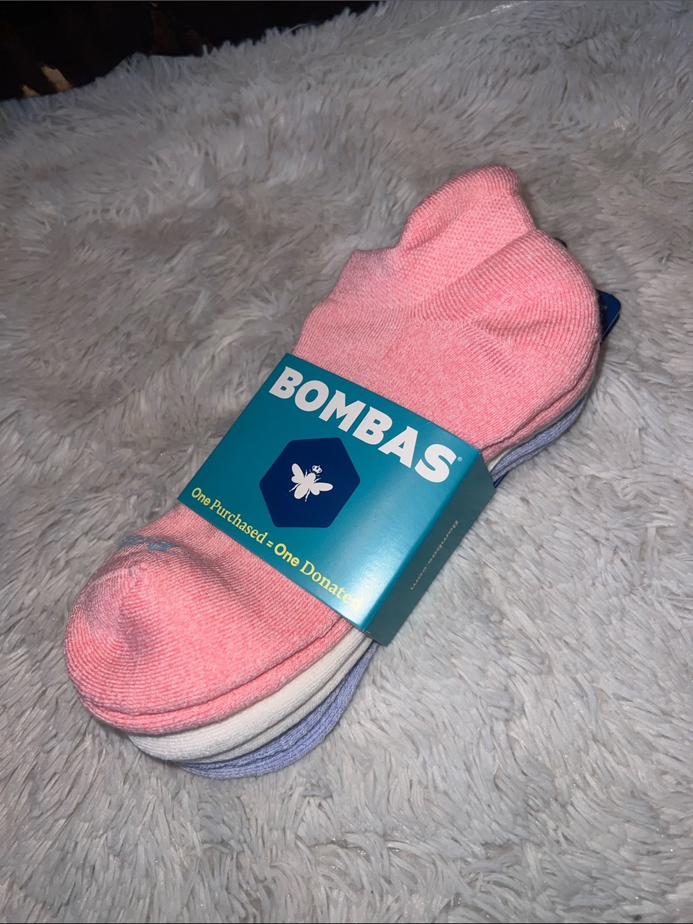 BUNDLE of THREE PAIR of  BOMBAS ANKLE SOCKS